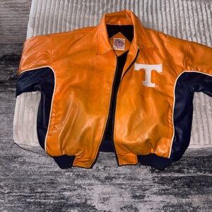 Vintage Tennessee vols Orange and Black Varsity Jacket